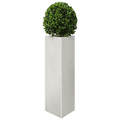 Jardinière triangulaire 30x26x75 cm acier inoxydable - Photo n°3; ?>