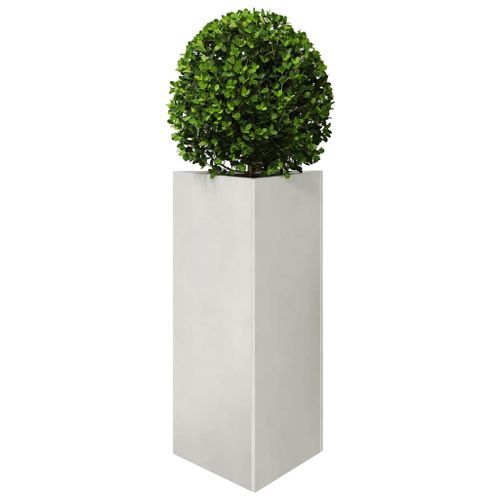 Jardinière triangulaire 40x34,5x70 cm acier inoxydable - Photo n°3; ?>