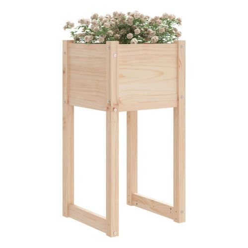 Jardinières 2 pcs 40x40x81 cm Bois massif de pin - Photo n°3; ?>