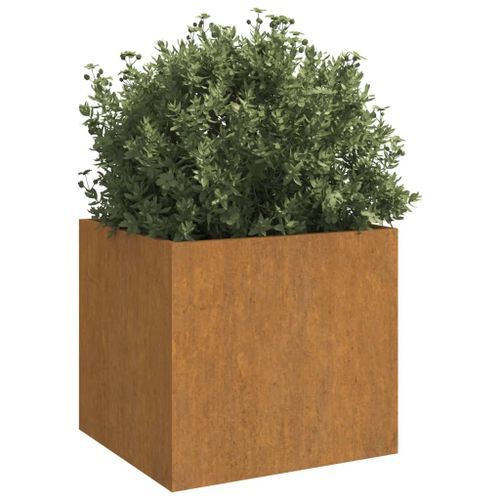 Jardinières 2 pcs 42x40x39 cm acier corten - Photo n°3; ?>