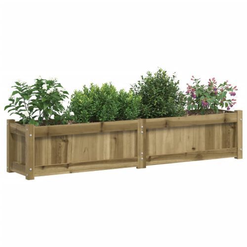 Jardinières 2 pcs bois de pin imprégné - Photo n°3; ?>