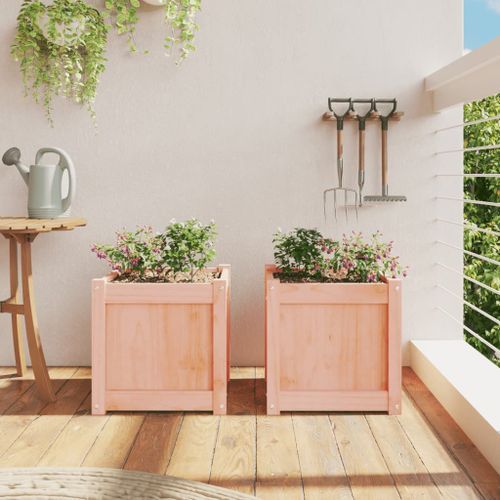 Jardinières 2 pcs bois massif douglas - Photo n°3; ?>