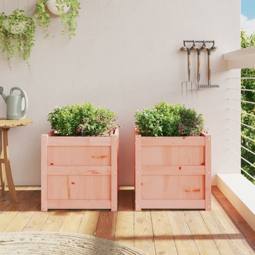 Jardinières 2 pcs bois massif douglas - Photo n°3; ?>