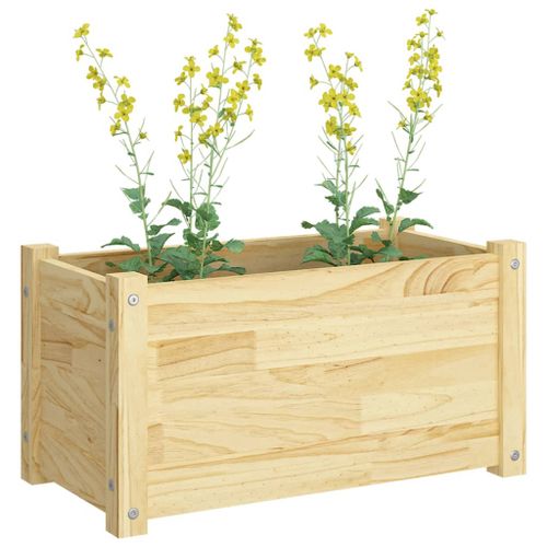 Jardinières D'extérieur 2 Pcs 60x31x31 Cm Bois De Pin Massif 21 Jardinières d'extérieur 2 pcs 60x31x31 cm Bois de pin massif - Photo n°3; ?>