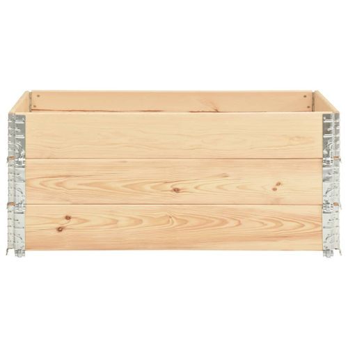 Jardinières surélevées 3 pcs 100x150 cm Bois de pin solide - Photo n°2; ?>