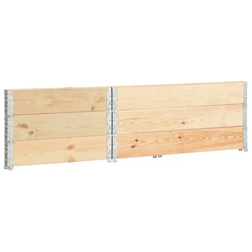 Jardinières surélevées 3 pcs 100x150 cm Bois de pin solide - Photo n°3; ?>