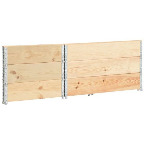 Jardinières surélevées 3 pcs 50x100 cm Bois de pin solide - Photo n°3; ?>