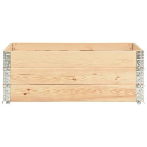 Jardinières surélevées 3 pcs 50x150 cm Bois de pin solide - Photo n°2; ?>