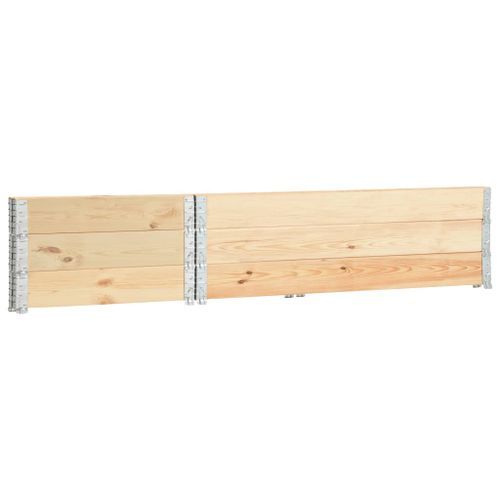 Jardinières surélevées 3 pcs 50x150 cm Bois de pin solide - Photo n°3; ?>