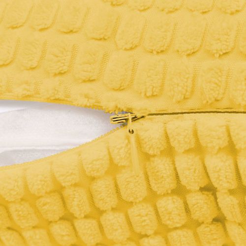 Jeu de coussin 2 pcs Velours 40 x 60 cm Jaune - Photo n°2; ?>