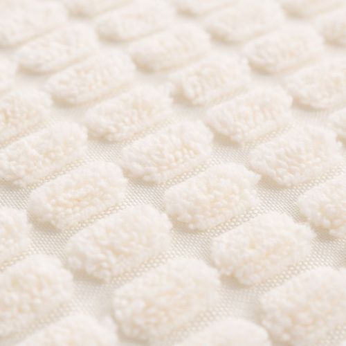Jeu de coussin 2 pcs Velours 45 x 45 cm Blanc cassé - Photo n°2; ?>