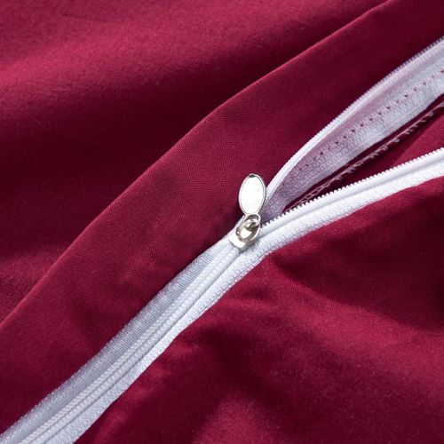 Jeu De Housse De Couette Bordeaux 140x220/60x70 Cm 11 Jeu de housse de couette Bordeaux 140x220/60x70 cm - Photo n°3; ?>