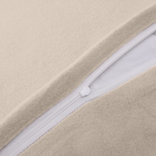 Jeu de housse de couette Molleton Beige 200x220/80x80 cm - Photo n°2; ?>