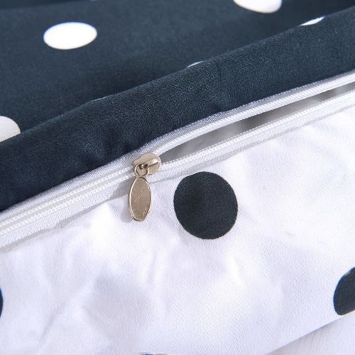 Jeu de housse de couette Motif à pois 155x220/80x80 cm - Photo n°3; ?>