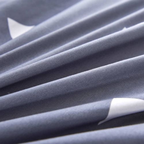 Jeu de housse de couette Triangles Gris 155x200/80x80 cm - Photo n°2; ?>