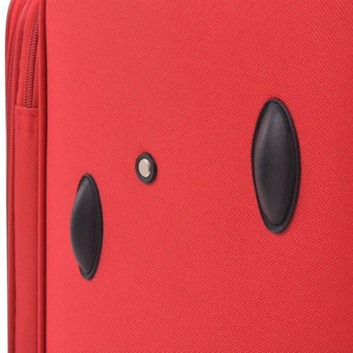 Jeu de valises souples 3 pcs Rouge - Photo n°3; ?>