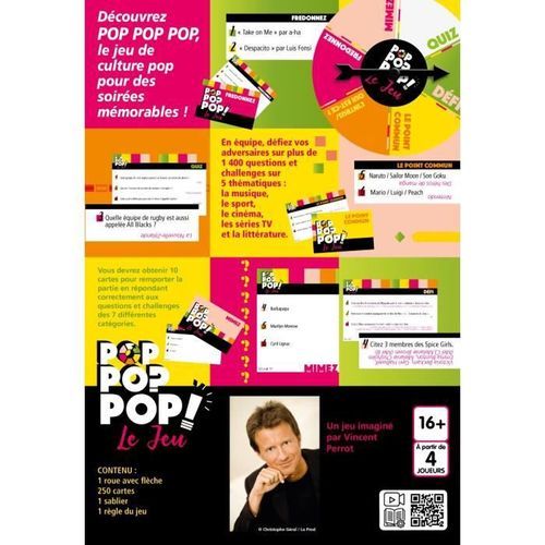 Jeux Lansay - Pop Pop Pop - Culture - Jeu de société - Des 16 ans - Photo n°3; ?>
