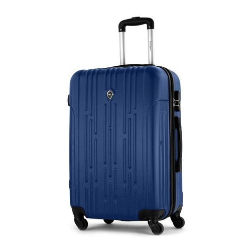 JLS Set de 3 Valises chariot - ABS - 4 roues - 75 cm - Bleu - Photo n°2; ?>