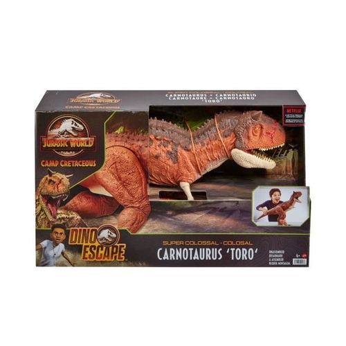 Jurassic World - Carnotaurus Toro Super Colossal - Figurine Dinosaure 90cm - Des 4 ans - Photo n°3; ?>