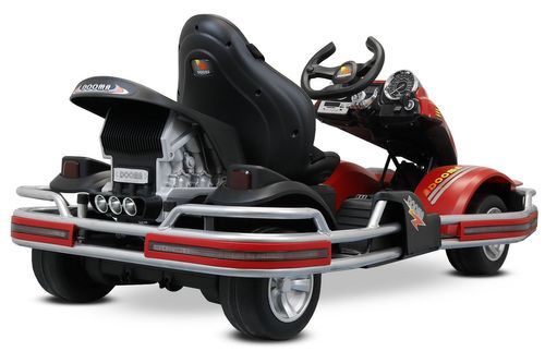 Karting enfant électrique blanc de luxe Go Kart - Photo n°2; ?>