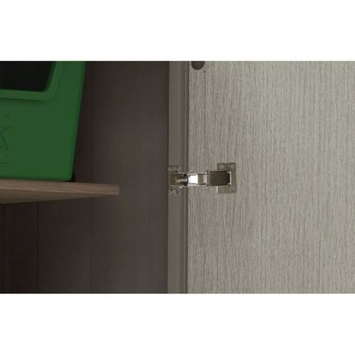 KETER Armoire de rangement en résine 1560L pour le jardin - 138x80,5x185cm - Gris - Photo n°2; ?>