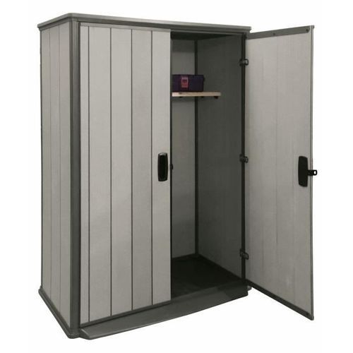 KETER Armoire de rangement en résine 1560L pour le jardin - 138x80,5x185cm - Gris - Photo n°3; ?>