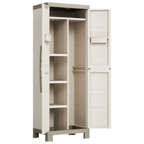 Keter Armoire de rangement polyvalente Excellence Beige et taupe 182cm - Photo n°2; ?>