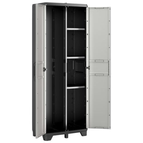 Keter Armoire de rangement polyvalente Gear Noir et gris 182 cm - Photo n°2; ?>