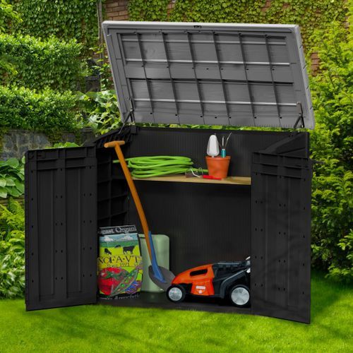 Keter Armoire de stockage de jardin Store It OutMax Anthracite et gris - Photo n°3; ?>