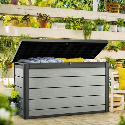 Keter Boîte de rangement de jardin Denali 757 L Anthracite - Photo n°3; ?>