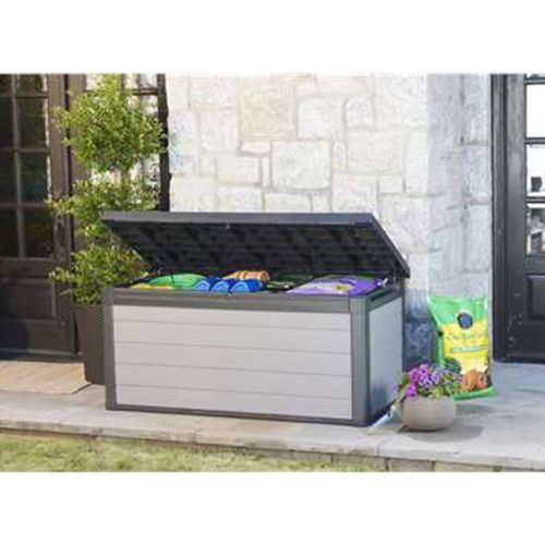 Keter Boîte de rangement de jardin Premier 570 L Gris - Photo n°3; ?>