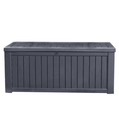 Keter Boîte de rangement de jardin Rockwood 570 L Anthracite - Photo n°2; ?>