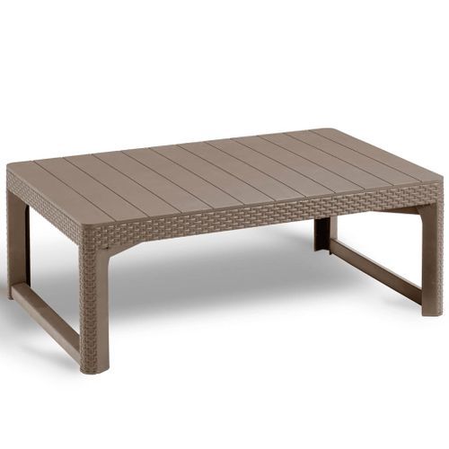 Keter Table de jardin Lyon Cappuccino - Photo n°2; ?>