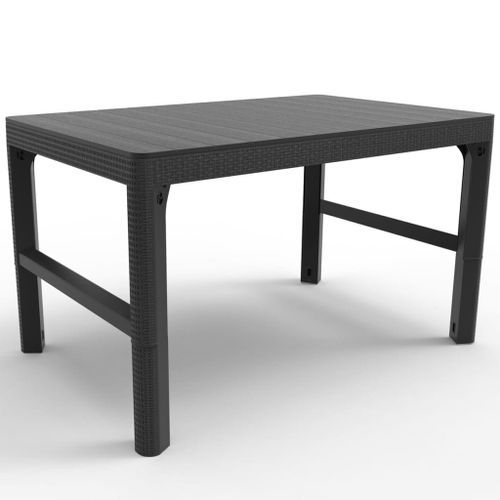 Keter Table de jardin Lyon Graphite 232300 - Photo n°3; ?>