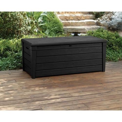 KETTER Coffre jardin résine Santiago 455L - Anthracite - Photo n°2; ?>