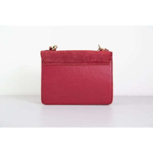 KHLONE Sac a Main Bandouliere en Cuir - Le Brian Rouge - Photo n°2; ?>