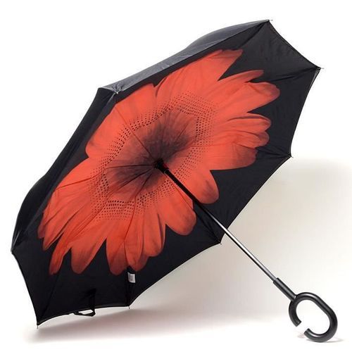 KINSTON Parapluie inversé Imprimé Rouge - Photo n°3; ?>