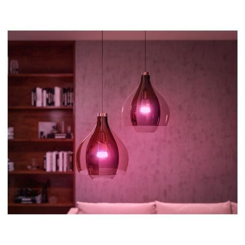 Kit démarrage ampoule LED connectée PHILIPS Hue White - 10,5W - Lot 2 E27 - Télécommande Hue - Photo n°2; ?>