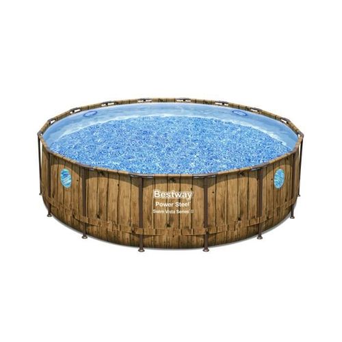 Kit Piscine Hors Sol BESTWAY - Power Steel- 488 X 122 Cm - Ronde (Livrée Avec Filtre A Cartouche, Bâche, échelle Et Diffuseur) 12 Kit Piscine hors sol BESTWAY - Power Steel- 488 x 122 cm - Ronde (Livrée avec filtre a cartouche, bâche, échelle et diffuseur) - Photo n°2; ?>