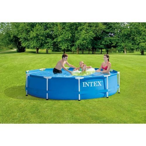 Kit piscine tubulaire INTEX Métal Frame - Rond - 304,8 x 76,2 cm - Photo n°2; ?>