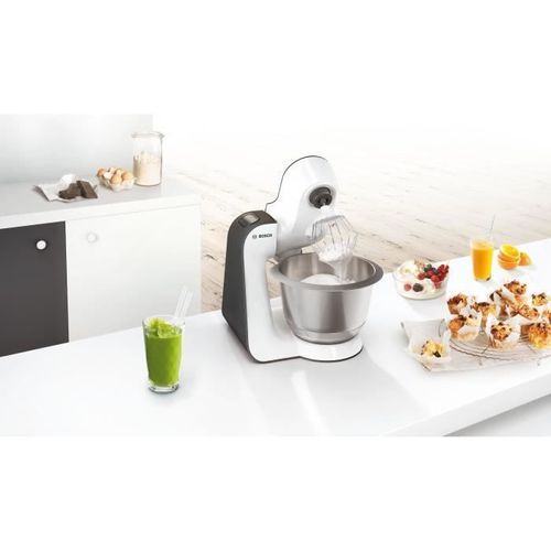 Kitchen machine - BOSH MUM50123 - Blanc/Gris - 800W - 4 vitesses + pulse - Bol 3,9L - Photo n°3; ?>