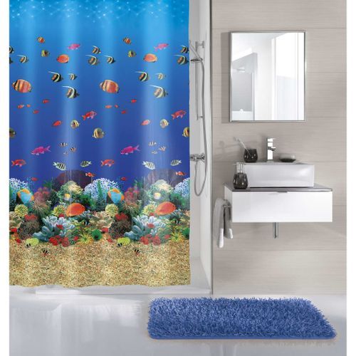 Kleine Wolke Rideau de douche Malediven 180x200 cm Multicolore - Photo n°2; ?>