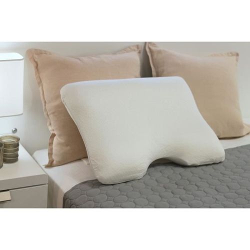 L'UNIVERS DE PAULINE Oreiller ergonomique a mémoire de forme MARIE 35x60cm - Photo n°2; ?>