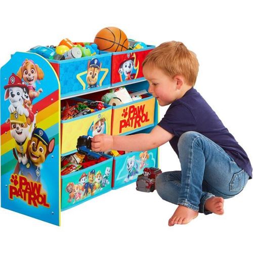 LA PAT' PATROUILLE Meuble de rangement pour chambre d'enfant avec 6 bacs - Photo n°3; ?>