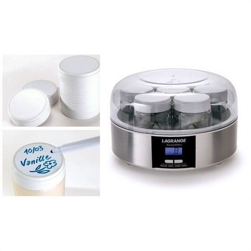 LAGRANGE Yaourtiere 439109 + kit yaourt a boire - 13 W - Inox - Photo n°2; ?>