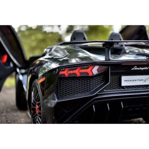 Lamborghini Aventador Noir - 12V - MP3 - Télécommande - Photo n°2; ?>