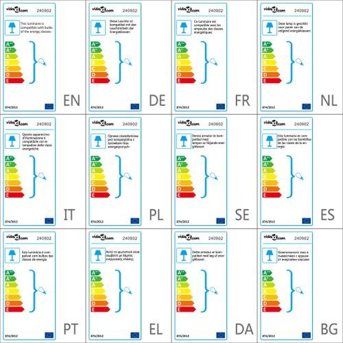Lampadaire avec support haut Blanc - Photo n°3; ?>