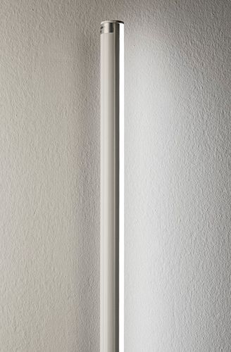 Lampadaire métal blanc avec LED 25 W Loren - Photo n°2; ?>