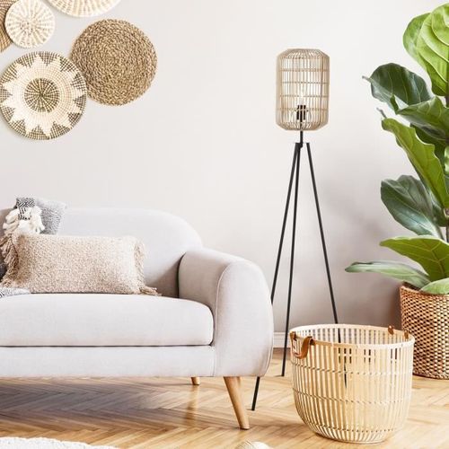 Lampadaire Rotin - H155cm - Photo n°2; ?>