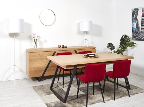 Lampadaire tissu blanc et pied métal blanc Tairo - Photo n°2; ?>